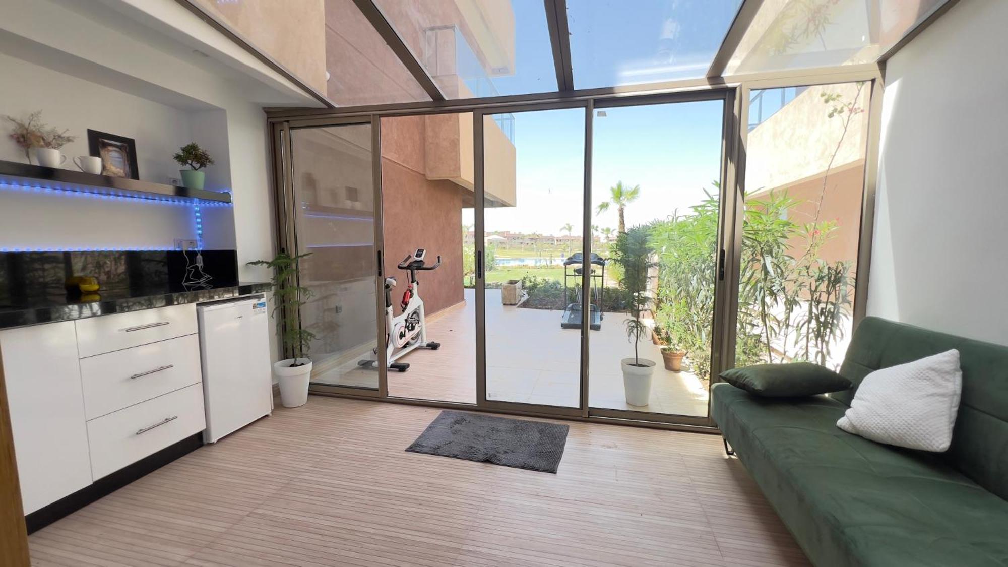 Appartement De Luxe Avec Jardin Vue Sur La Piscine Golf Securise 24H Sur 24 A 5 Minutes De L Aeroport Маракеш Екстериор снимка